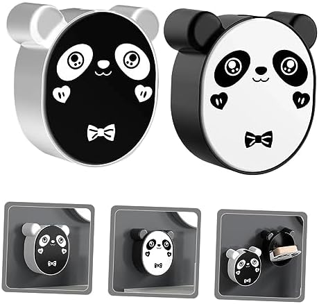 SHOWERORO Panda Wall-Mounted Soap Holder 2PCS for Bathroom Kitchen