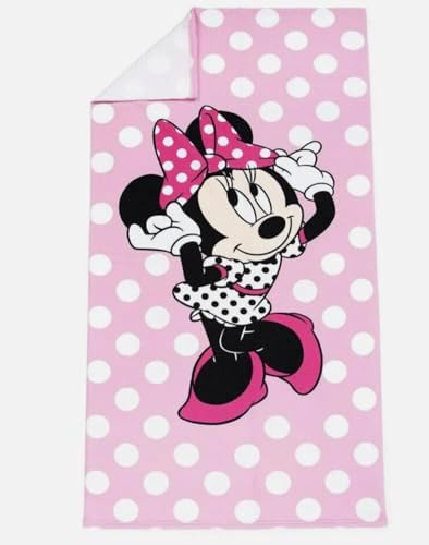 Minnie Mouse Too Cute 27x54 Microfiber Bath Beach Towel 100 polyester Machine Washable