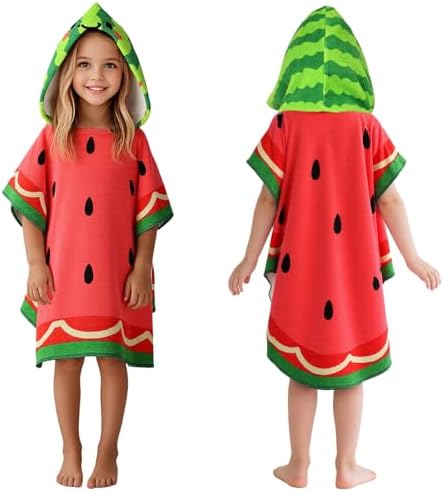PinkSheep Kids Beach Towel with Hood and Buckle