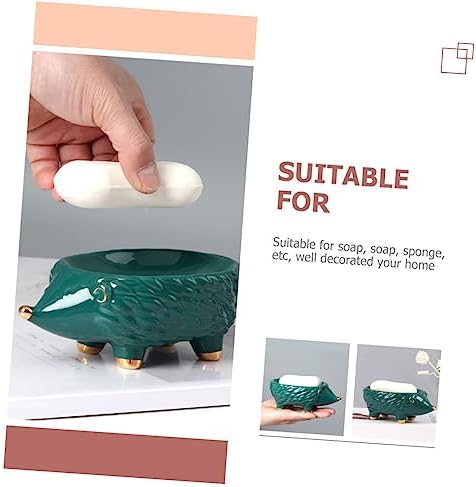 Topperfun Hedgehog Ceramic Soap Holder