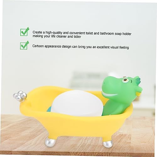 Cute Cartoon Bathtub Shape Soap Case Perfect for Kids