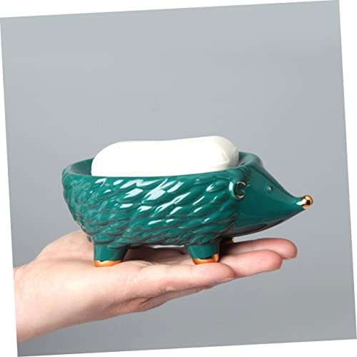 Adorable Hedgehog Ceramic Soap tray for Bathroom and Kitchen
