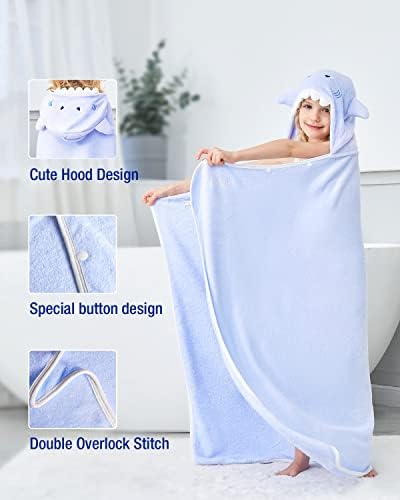 ZIONOR Hooded Bath Towel for Kids