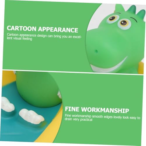 Ciieeo Dinosaur bathtub-shaped bath soap case for kids fun and compact