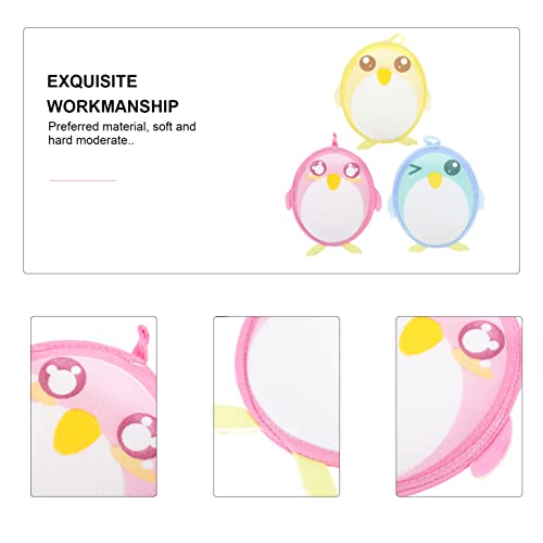 3-Piece Fun Cartoon Bath Scrubbers for Kids Durable Portable