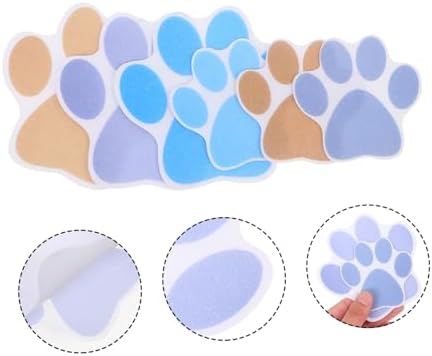 PRETYZOOM 6Pcs Cartoon Dog Footprint Non Slip Stickers for Bathroom