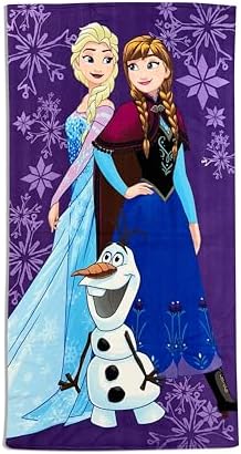 Disco Ice Princess Elsa Freddo Frozen Beach Towel