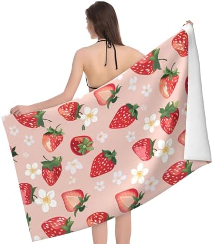 Cute Strawberry Beach Towel