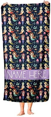 Personalized Mermaid Towel for Kids
