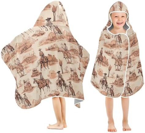 Kids Bath Towels Horses Western Kids