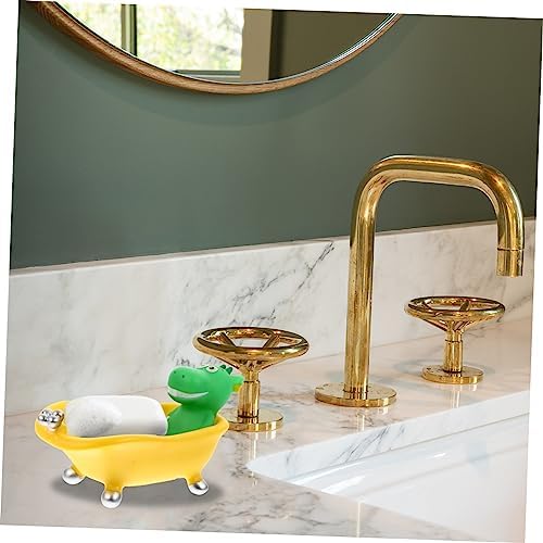 MAGICLULU Dinosaur bathtub-shaped Sponge Drain Box for Kids Bathrooms Kitchens