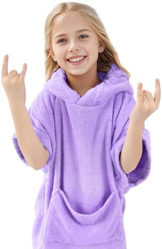 Comfortable Beach Poncho Towel for Kids