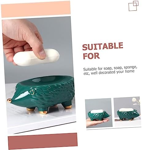 Ssplendid Hedgehog Soap Holder - ceramic bathroom drainage system for Guinea Pig Kids