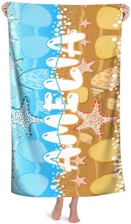 Personalized Beach Towel Name Custom Design
