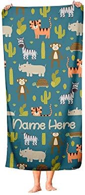 Perfect Safari towel for beach and bath Embroidered cotton and extra large