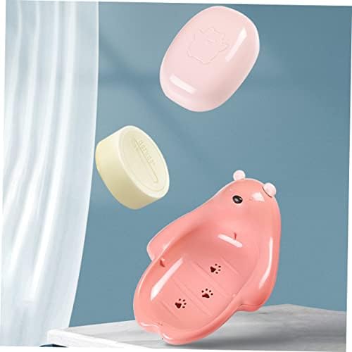 Dual-Use Kitchen Bathroom Soap Holder with Drainage for Kids
