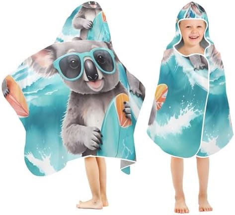 Premium Microfiber Hooded Bath Towel for Kids