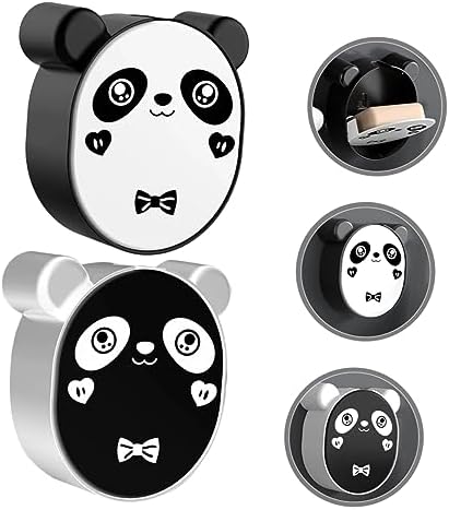 SHOWERORO Panda Wall-Mounted Soap Holder 2PCS for Bathroom Kitchen