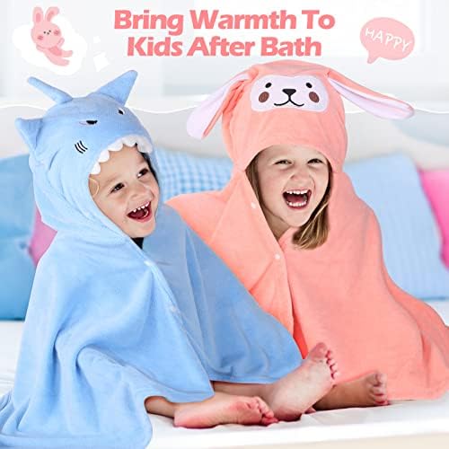 Moukeren 3 Pcs Hooded Towel for Kids