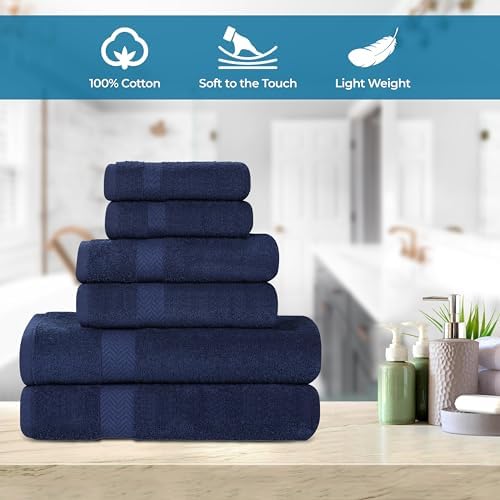 Superior 2-Piece Cotton Bath Sheet Set Blue