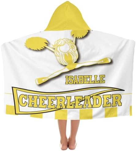 Deven Cheesy Yellow Microfiber Kids Bath Towel for Boys Girls