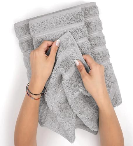 Premium Cotton Towels 6-Piece Set - Shining Collection