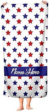 Extra Large Patriotic Tie-Dye July 4th Cotton Towel