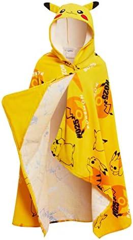 Pokmon Pikachu Dessert Sites 100 Cotton Hooded Towel for Kids