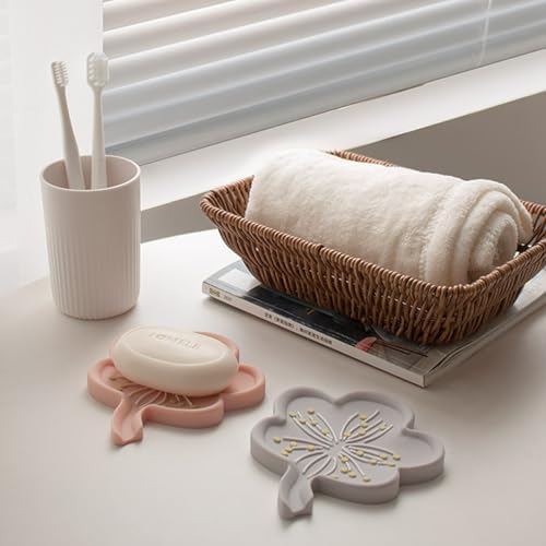 Silicone Soap Dish Perfect for a Hygge Bath Pink