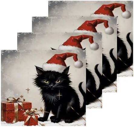 12x12 Cat Towels Christmas Gift