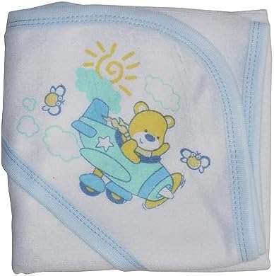 Bambini 021SB Kids Hooded Towel with Screen Prints