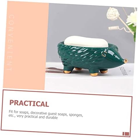 Topperfun Hedgehog Ceramic Soap Holder