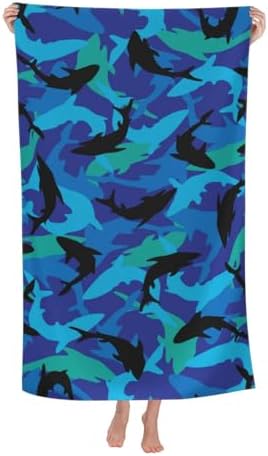 JOOCAR Blue Shark Beach Towel