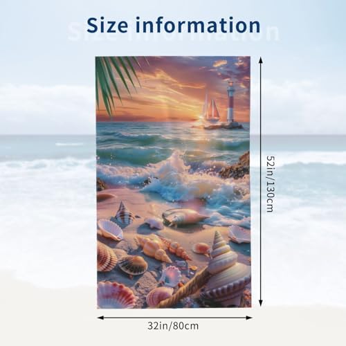 VANZEV TROPICAL SEASCAPE BEACH TOWEL