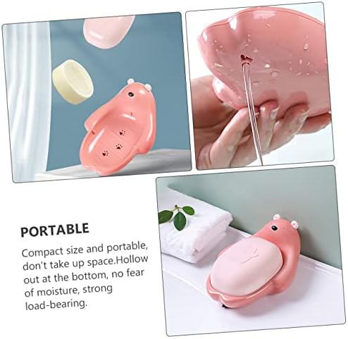 Dual-Use Kitchen Bathroom Soap Holder with Drainage for Kids