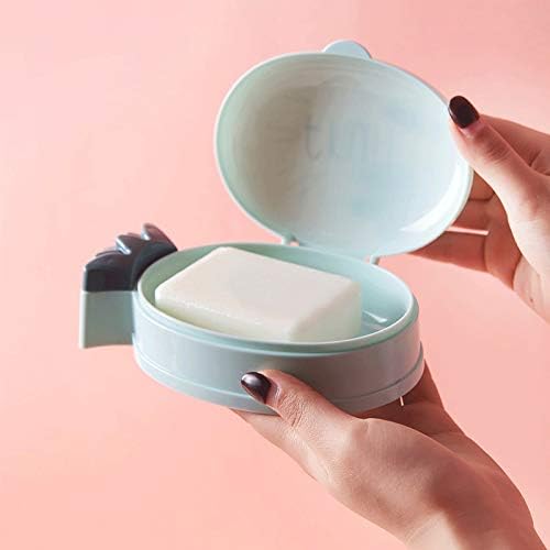 Flip-top Travel Soap Box Cute Durable for Kids Adults