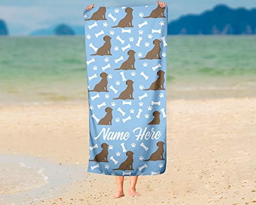 Personalized Corner Beach Towels