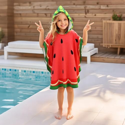 PinkSheep Kids Beach Towel with Hood and Buckle