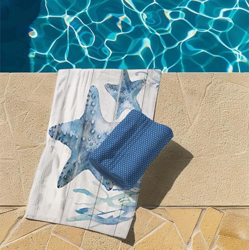 Vibrant Starfish Beach Towel Essential Summer Pool Beach Gift
