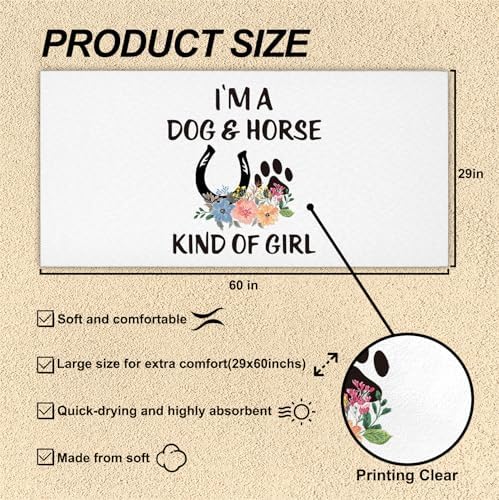 Surprise Your Furry Friend Trendy Beach Towels for Dog Horse Lovers