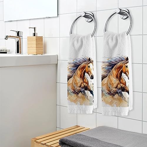 ALAZA Luxury 16x30 Cotton Bath Towels Set