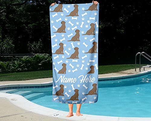 Personalized Corner Beach Towels