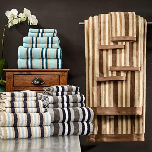 Luxurious Stripes Bath Towel Set