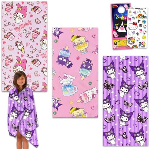 SANRIOSanrio Hello Kitty Friends Bath Towels 3-Piece Set