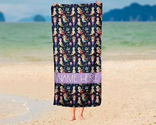 Personalized Mermaid Towel for Kids