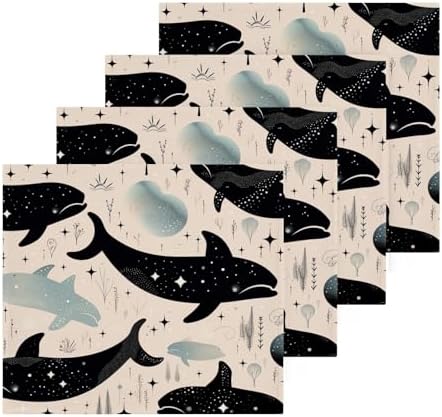 Unique Cute Whale Washcloth Set for Faces and More