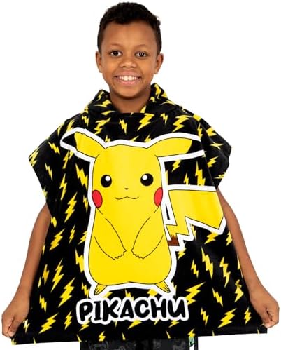 Pokemon Towel Poncho Boys Cozy Beach Towels