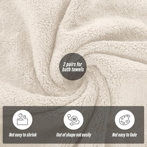 Ultra Soft Microfiber Bath Towel Set 2 Pack