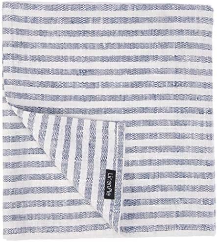 Indigo Linen Towels Set for Fast Drying