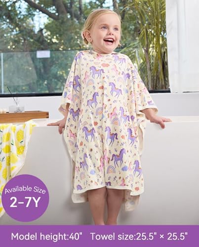 Perfect Soft Bamboo Viscose Bath Towels for Kids Washable Durable and_fun